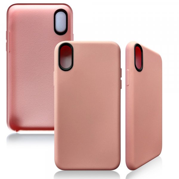 Wholesale iPhone X (Ten) Soft Touch Slim Flexible Case (Rose Pink)